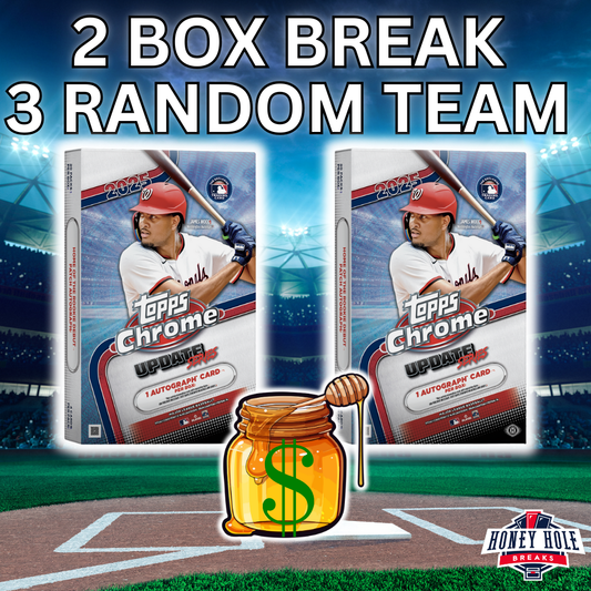2x 2025 Topps Chrome Update Hobby - 3 RANDOM TEAM Break #1444