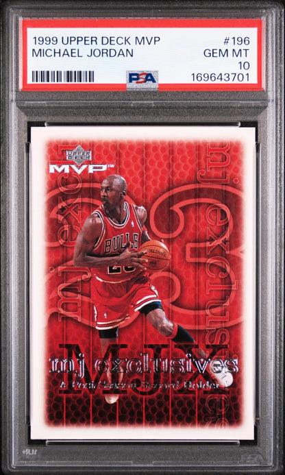 1999 UPPER DECK MVP 196 MICHAEL JORDAN PSA 10