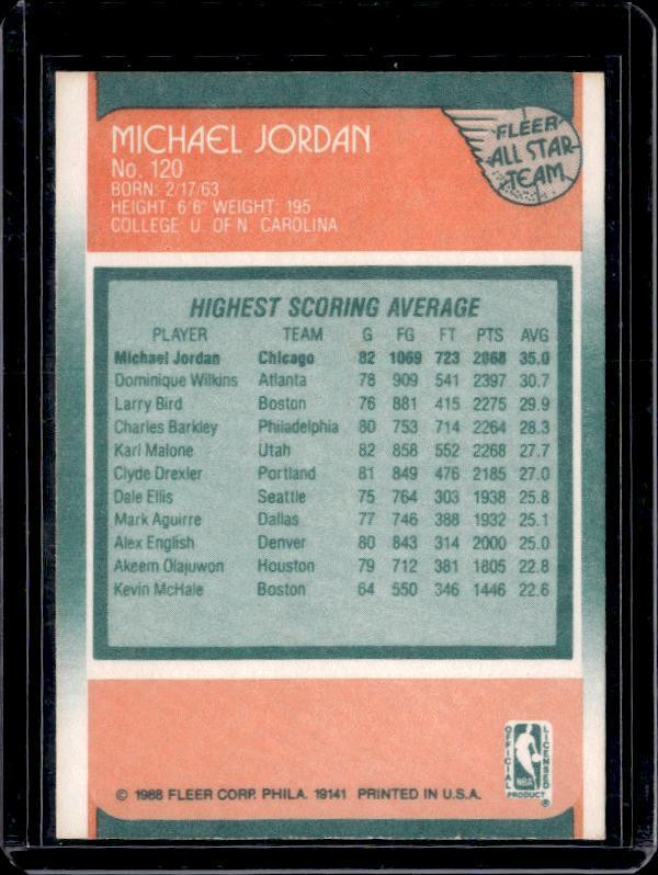 1988-89 Fleer #120 Michael Jordan