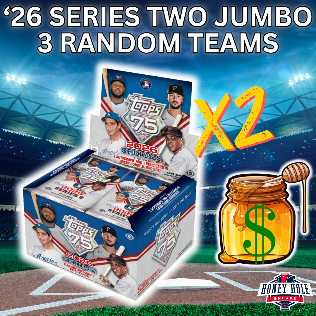 2x 2026 Topps Series 2 Baseball Jumbo - 3 RANDOM TEAM Break #1860