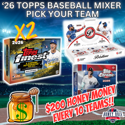 1x 2026 Topps Pristine Baseball Hobby, 1x 2026 Topps Chrome Baseball Delight, 2x 2026 Topps Finest Baseball Delight  - PICK YOUR TEAM Break #2015