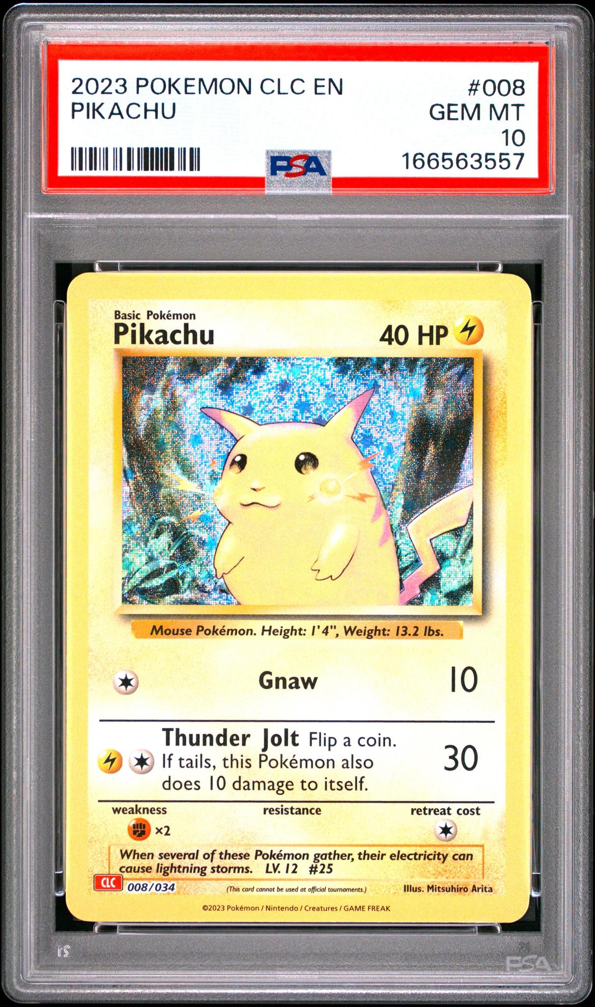 2023 Pokemon Clc-trading Card Game Classic Charizard & Ho-oh Ex Deck 008 Pikachu PSA 10