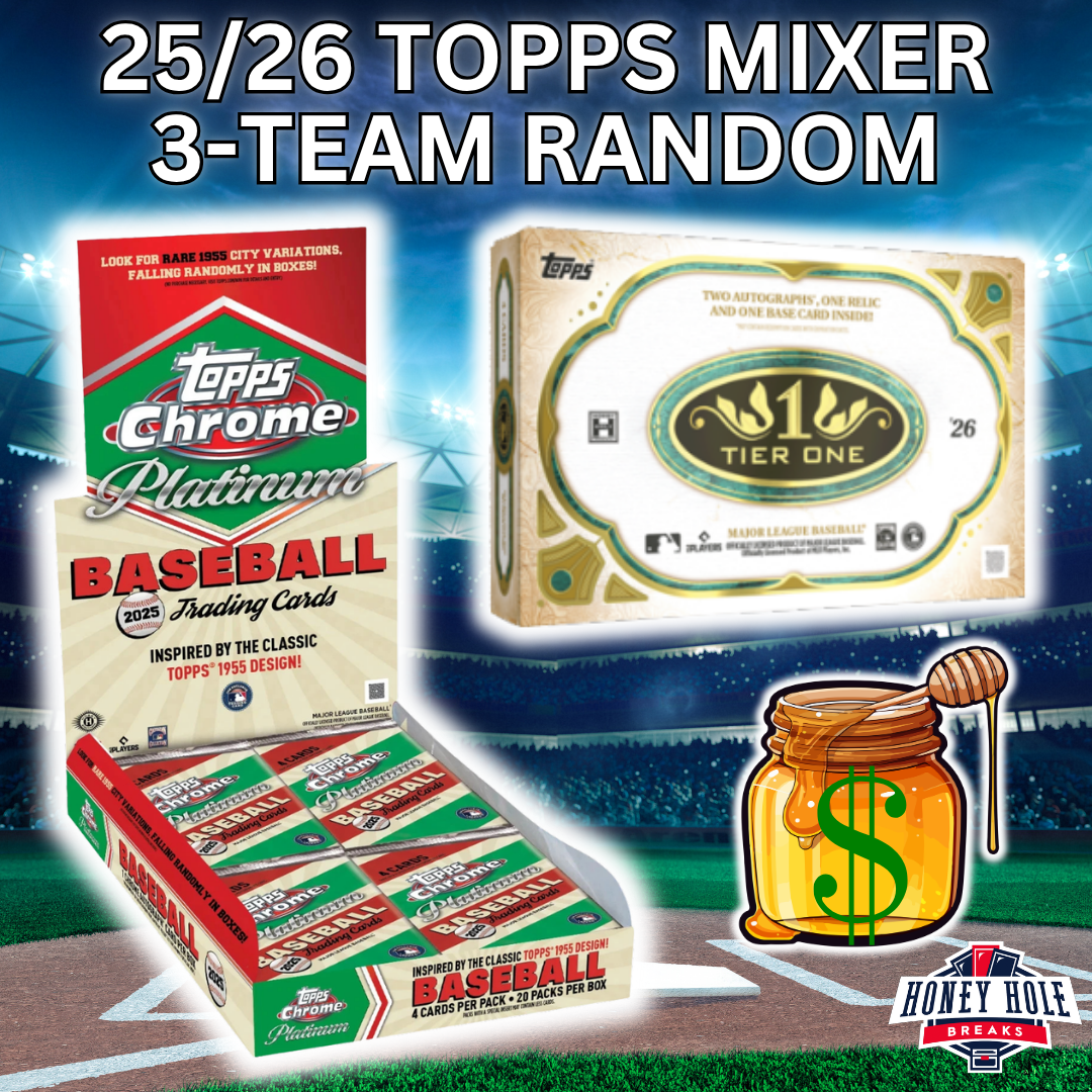 1x 2026 Topps Tier One Baseball Hobby, 1x 2025 Topps Chrome Platinum Baseball Hobby - 3 RANDOM TEAM Break #1820