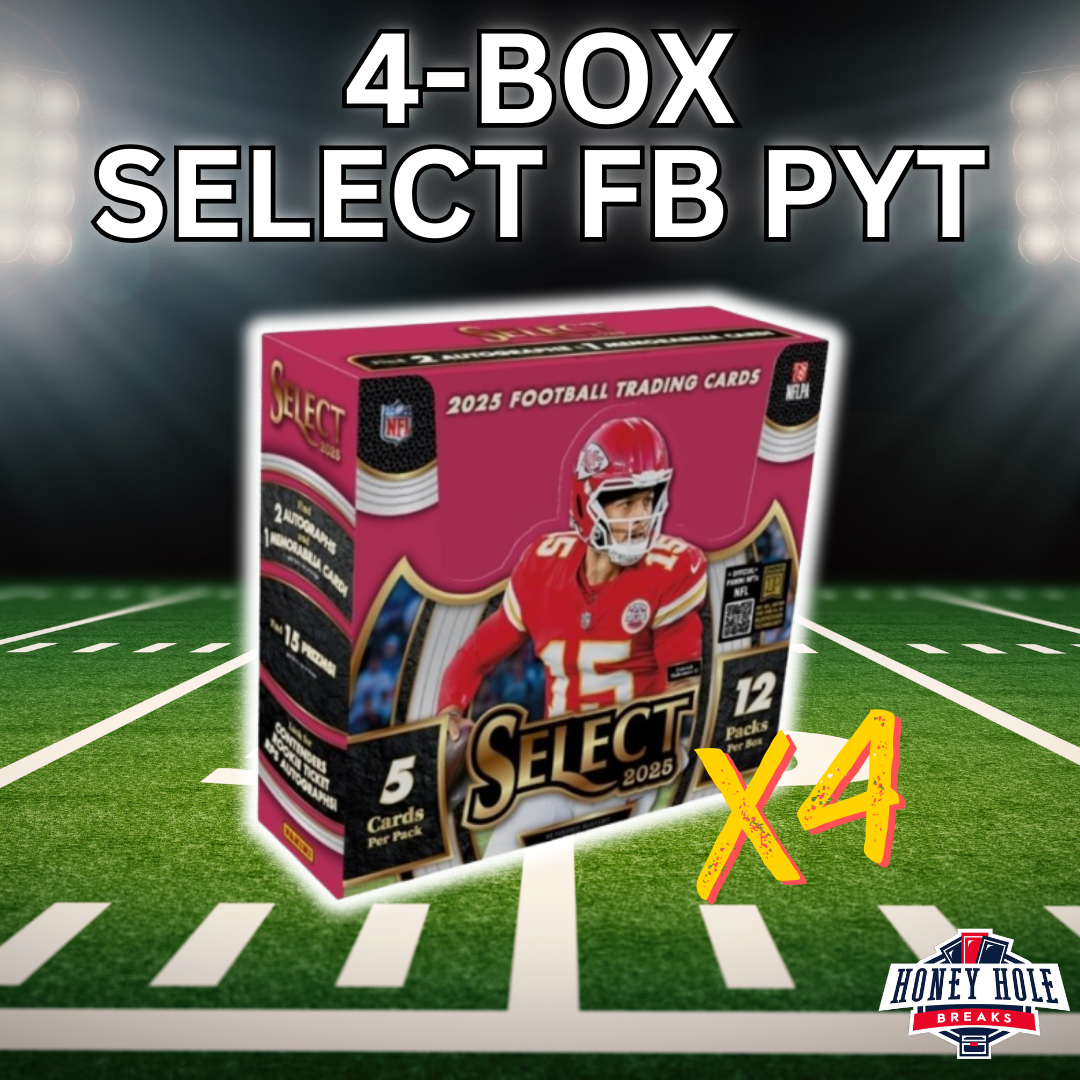 4x '25 Panini Select Football Hobby - Pick Your Team Break #1492