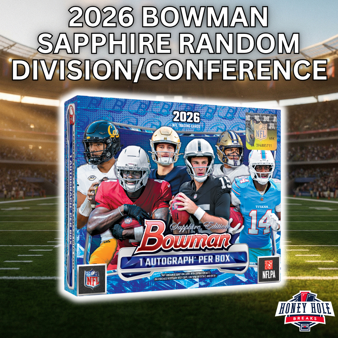 1x 2026 Bowman Football Sapphire Edition -  Random Division Break #2244