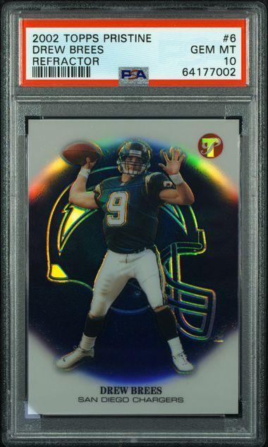 2002 Topps Pristine Drew Brees #6 Refractor PSA 10