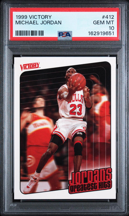 1999 UPPER DECK VICTORY #412 MICHAEL JORDAN PSA 10