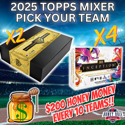 2x '25 Topps Gilded Collection Baseball Hobby, 4x '25 Topps Inception Baseball Hobby - PICK YOUR TEAM Break #1843
