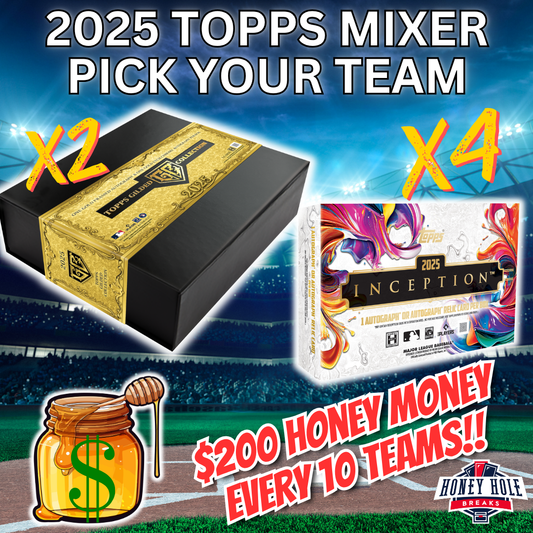 2x '25 Topps Gilded Collection Baseball Hobby, 4x '25 Topps Inception Baseball Hobby - PICK YOUR TEAM Break #1843