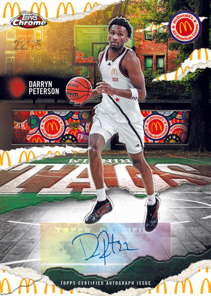 2025 Topps Chrome McDonald's All American Basketball Hobby Box