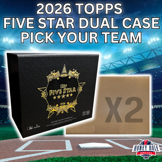 DUAL CASE 2026 Topps Five Star Baseball Hobby (6 Boxes) - PICK YOUR TEAM Break #2234