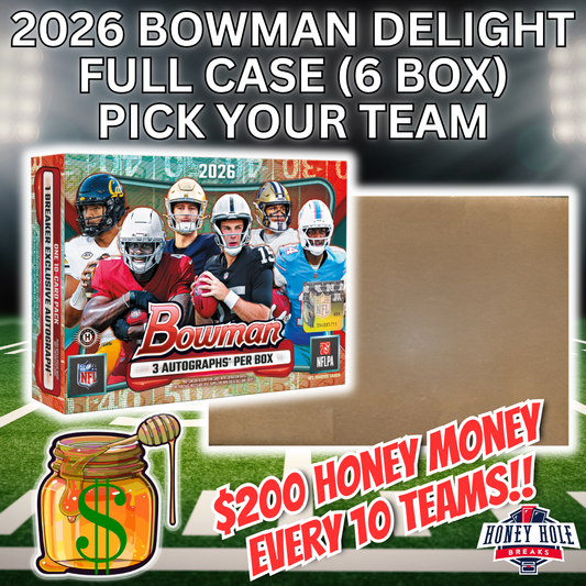 FULL CASE  2026 Bowman Football Delight - Pick Your Team Break #2126