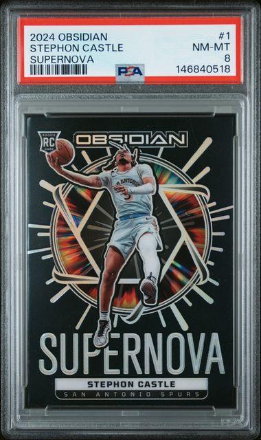 2024 Obsidian Stephon Castle Supernova /125 PSA 8