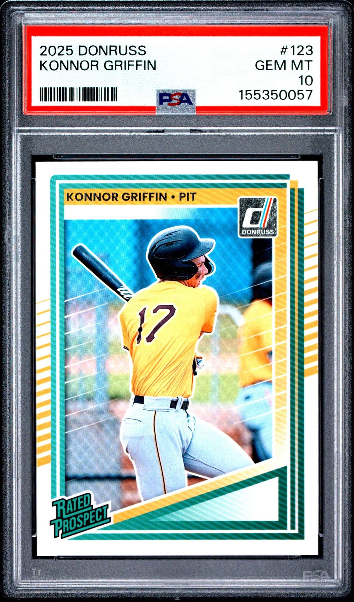 2025 PANINI DONRUSS 123 KONNOR GRIFFIN PSA 10