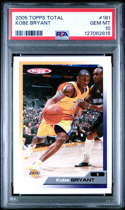 2005 Topps Total 181 Kobe Bryant PSA 10