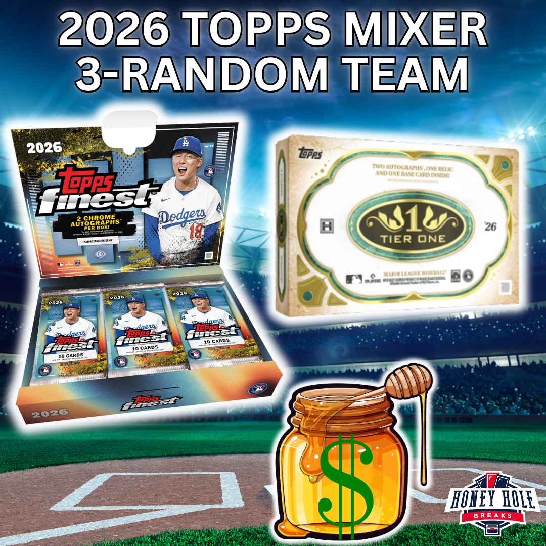 1x 2026 Topps Finest Baseball Hobby, 1x 2026 Topps Tier One Baseball Hobby - 3 RANDOM TEAM Break #1867