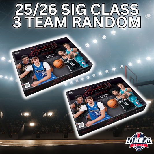 2x 2025/26 Topps Signature Class Basketball Hobby - 3 RANDOM TEAM Break #1751