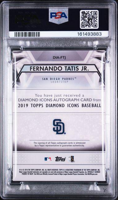 2019 Topps Diamond Icons Fernando Tatis Jr. Autograph /10 PSA 8