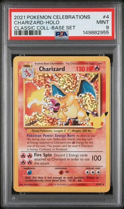 2021 POKEMON CELEBRATIONS CLASSIC COLLECTION 4 CHARIZARD-HOLO
