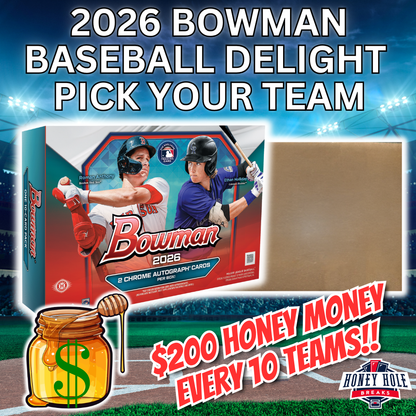 FULL CASE 2026 Bowman Baseball Delight (6 BOXES) - PICK YOUR TEAM Break #1714