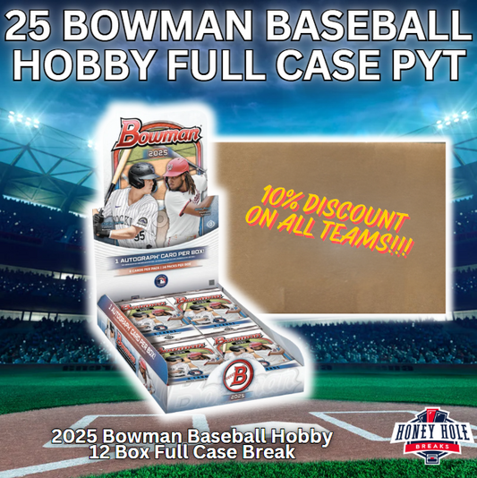 2025 Bowman Baseball Hobby FULL CASE (12-Box) Break PYT #931