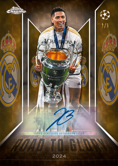 2025/26 Topps UEFA Club Competitions Chrome Soccer Jumbo Box