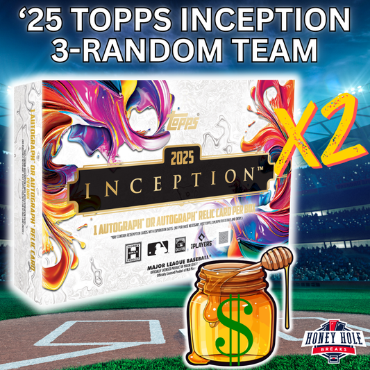 2x 2025 Topps Inception Baseball Hobby- 3 RANDOM TEAM Break #1839