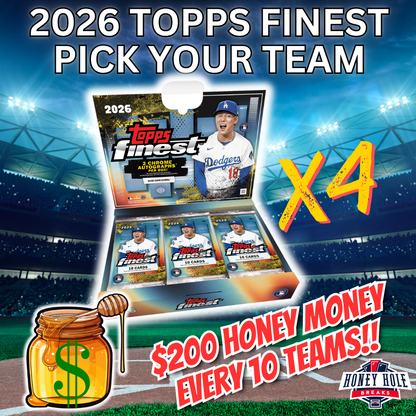 HALF CASE (4x) 2026 Topps Finest Baseball Hobby - PICK YOUR TEAM Break #1866