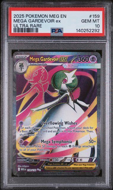 2025 POKEMON MEG EN-MEGA EVOLUTION #159 MEGA GARDEVOIR ex ULTRA RARE PSA 10