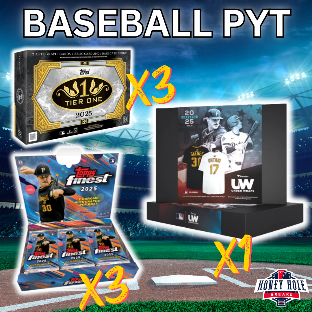 3x '25 Topps Finest Hobby, 3x '25 Topps Tier One, 1x '25 Under Wraps Jersey Volume II - PICK YOUR TEAM Break #1269