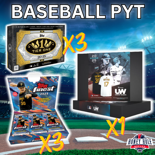 3x '25 Topps Finest Hobby, 3x '25 Topps Tier One, 1x '25 Under Wraps Jersey Volume II - PICK YOUR TEAM Break #1269