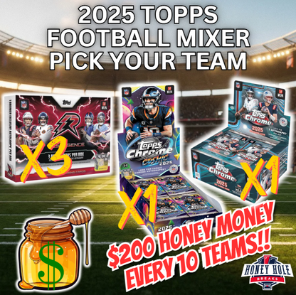 3x '25 Topps Resurgence Football Delight, 1x '25 Topps Chrome Football Jumbo, 1x '25 Topps Cosmic Chrome Football Hobby - Pick Your Team Break #1963