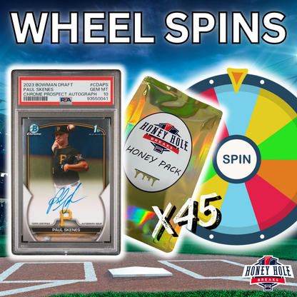 HONEY PACK WHEEL SPINS!! Skenes PSA 10 Giveaway!! - Break #1053