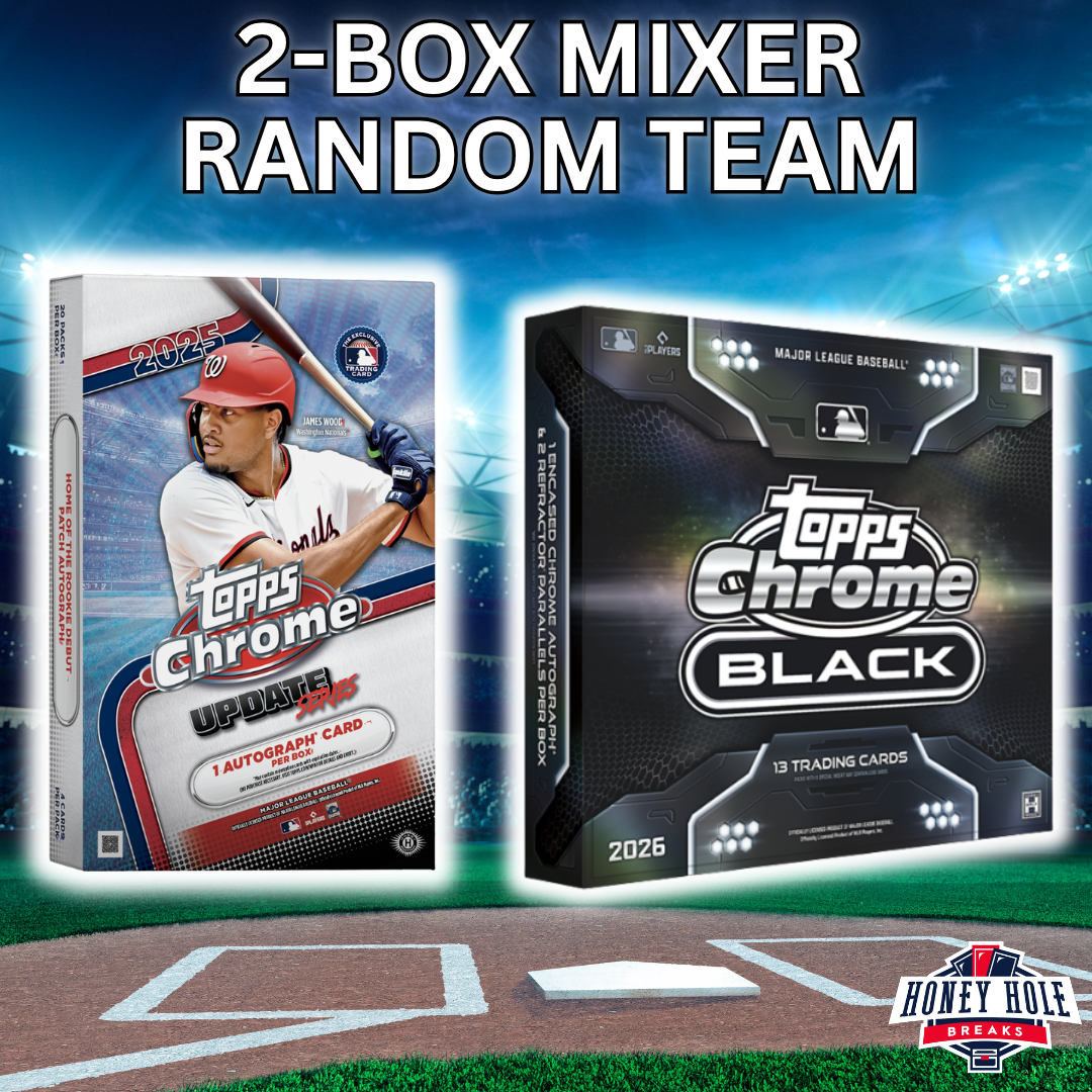 1x 2026 Topps Chrome Black Baseball Hobby, 1x 2025 Topps Chrome Update Baseball Hobby -  RANDOM TEAM Break #1702