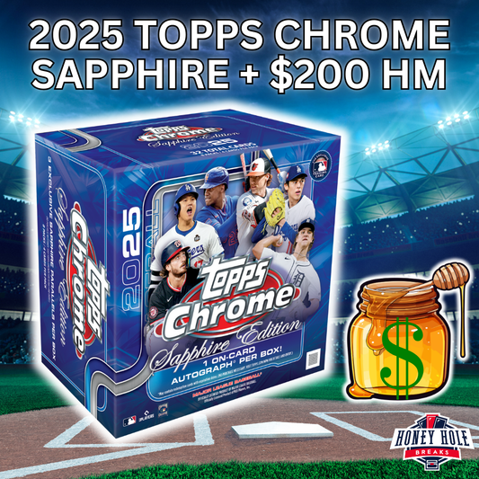 1x '25 Topps Chrome Sapphire Baseball - 3 RANDOM TEAM Break #1138