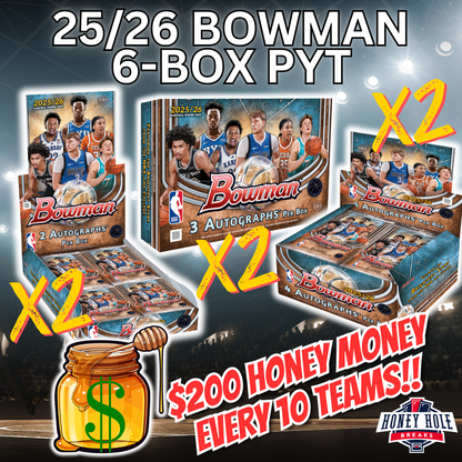 2x 2025/26 Bowman Basketball Hobby, 2x 2025/26 Bowman Basketball Jumbo, 2x 2025/26 Bowman Basketball Delight - Pick Your Team Break #1654