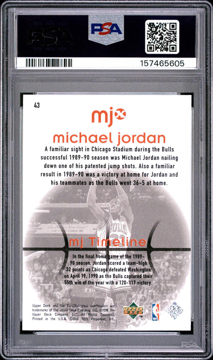 1998 UPPER DECK MJx 43 MICHAEL JORDAN PSA 10