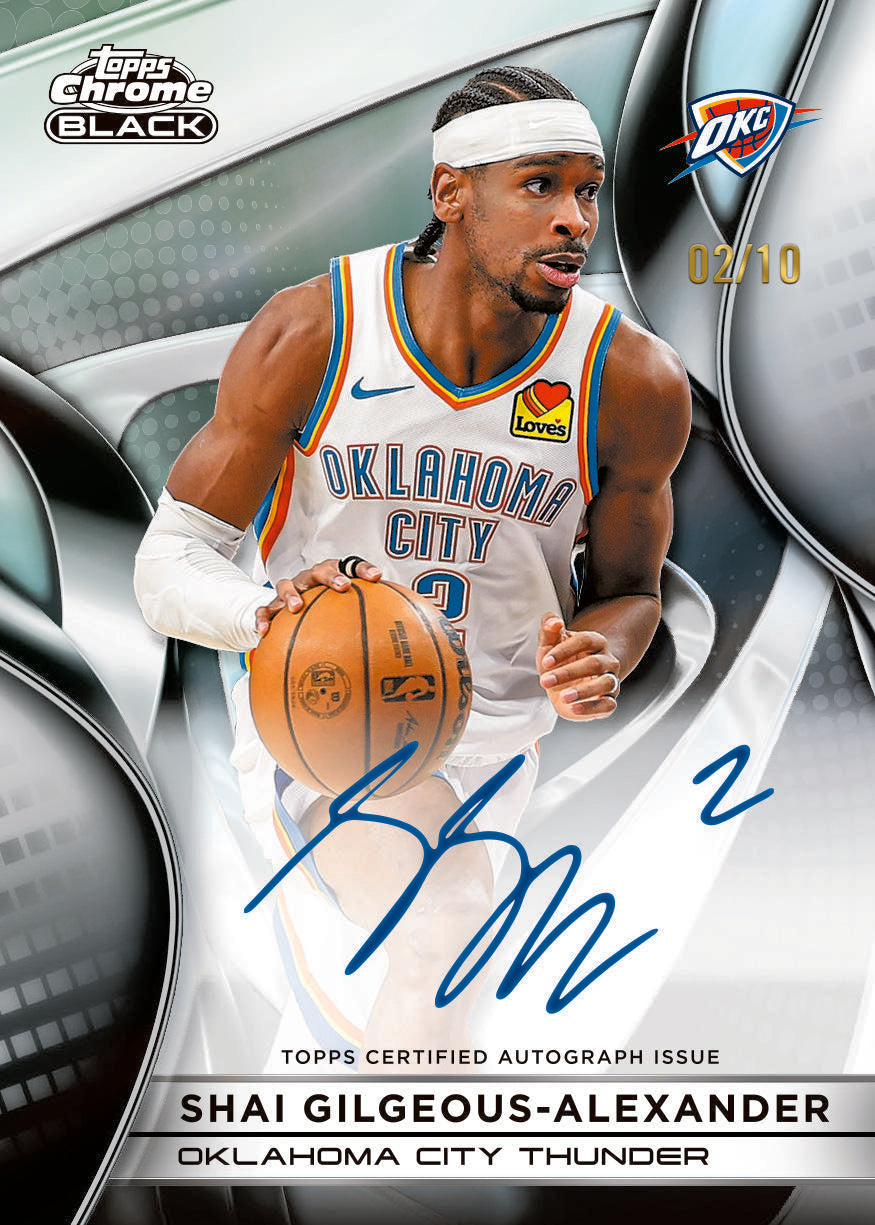 2025/26 Topps Chrome Black Basketball Hobby Box