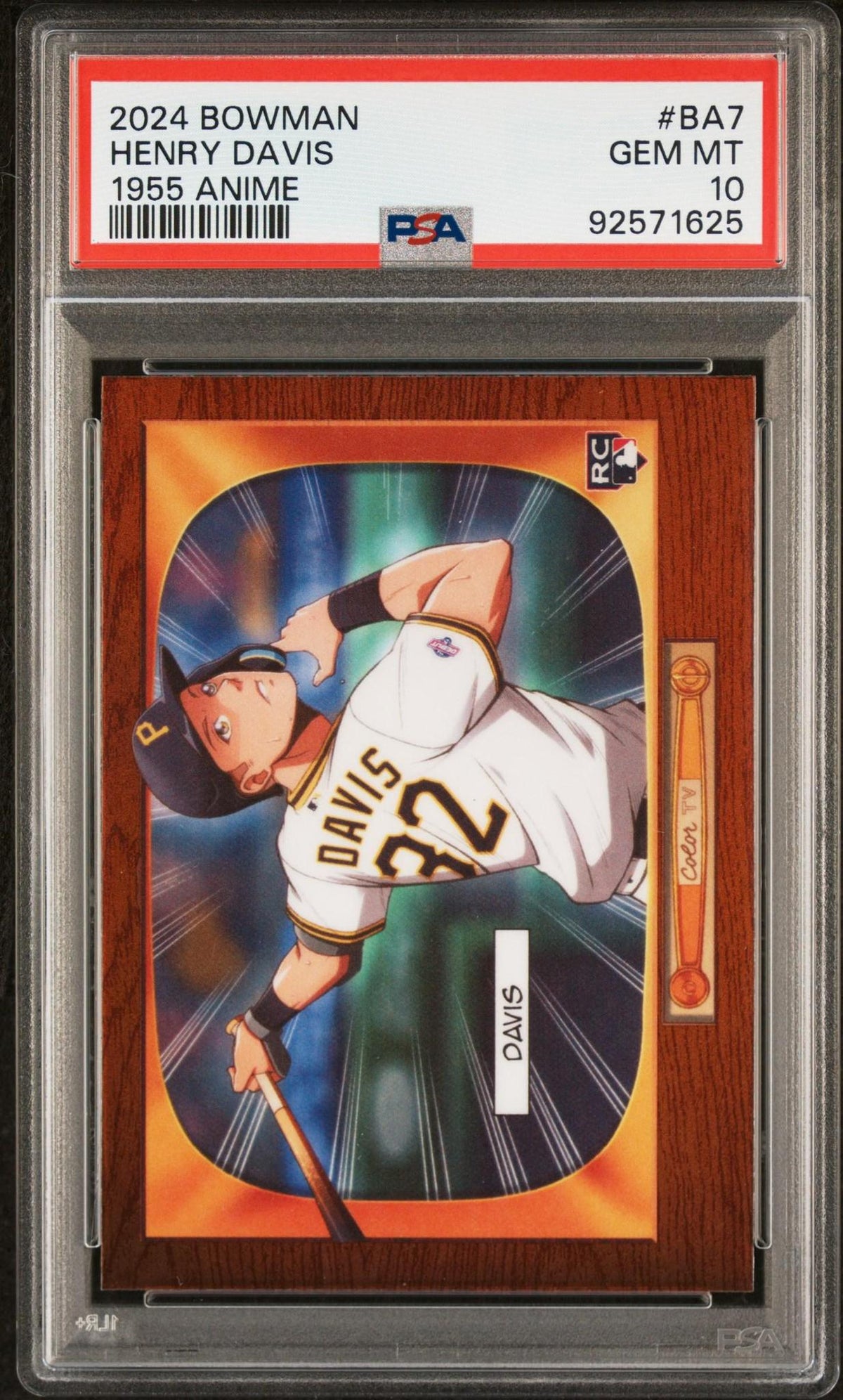 2024 BOWMAN 1955 BOWMAN ANIME BA7 HENRY DAVIS PSA 10