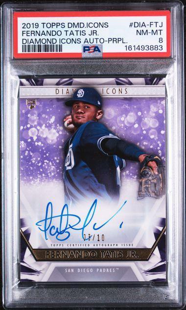 2019 Topps Diamond Icons Fernando Tatis Jr. Autograph /10 PSA 8