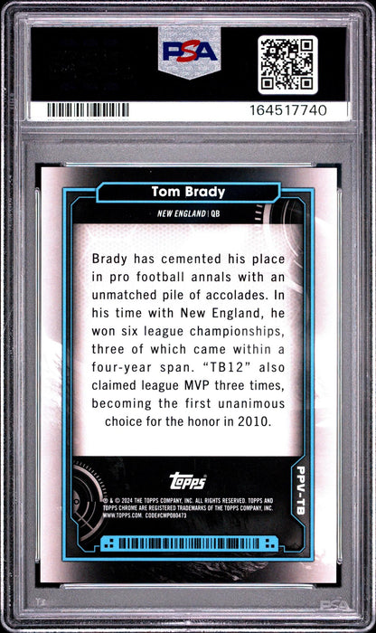 2024 TOPPS COSMIC CHROME PLANETARY PURSUIT TB TOM BRADY VENUS PSA 10