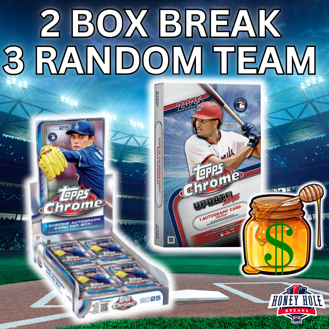 1x 2025 Topps Chrome Update Hobby, 1x 2025 Topps Chrome Baseball Hobby - 3 RANDOM TEAM Break #1400