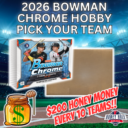 FULL CASE 2026 Bowman Chrome Baseball Hobby (12 Boxes) - PICK YOUR TEAM Break #2080