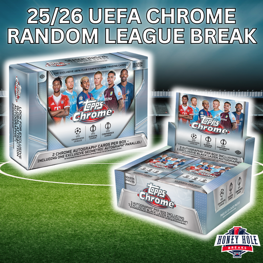 1x 2025/26 Topps UEFA Club Competitions Chrome Soccer Delight, 1x 2025/26 Topps UEFA Club Competitions Chrome Soccer Jumbo - RANDOM LEAGUE Break #1705