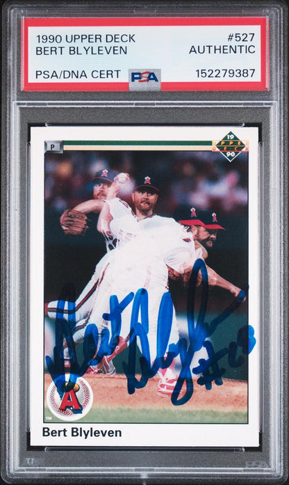 1990 Upper Deck #527 Bert Blyleven PSA Authentic