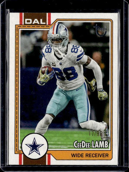 2026 Topps Flagship #54 CeeDee Lamb Vintage Stock Variations #/99