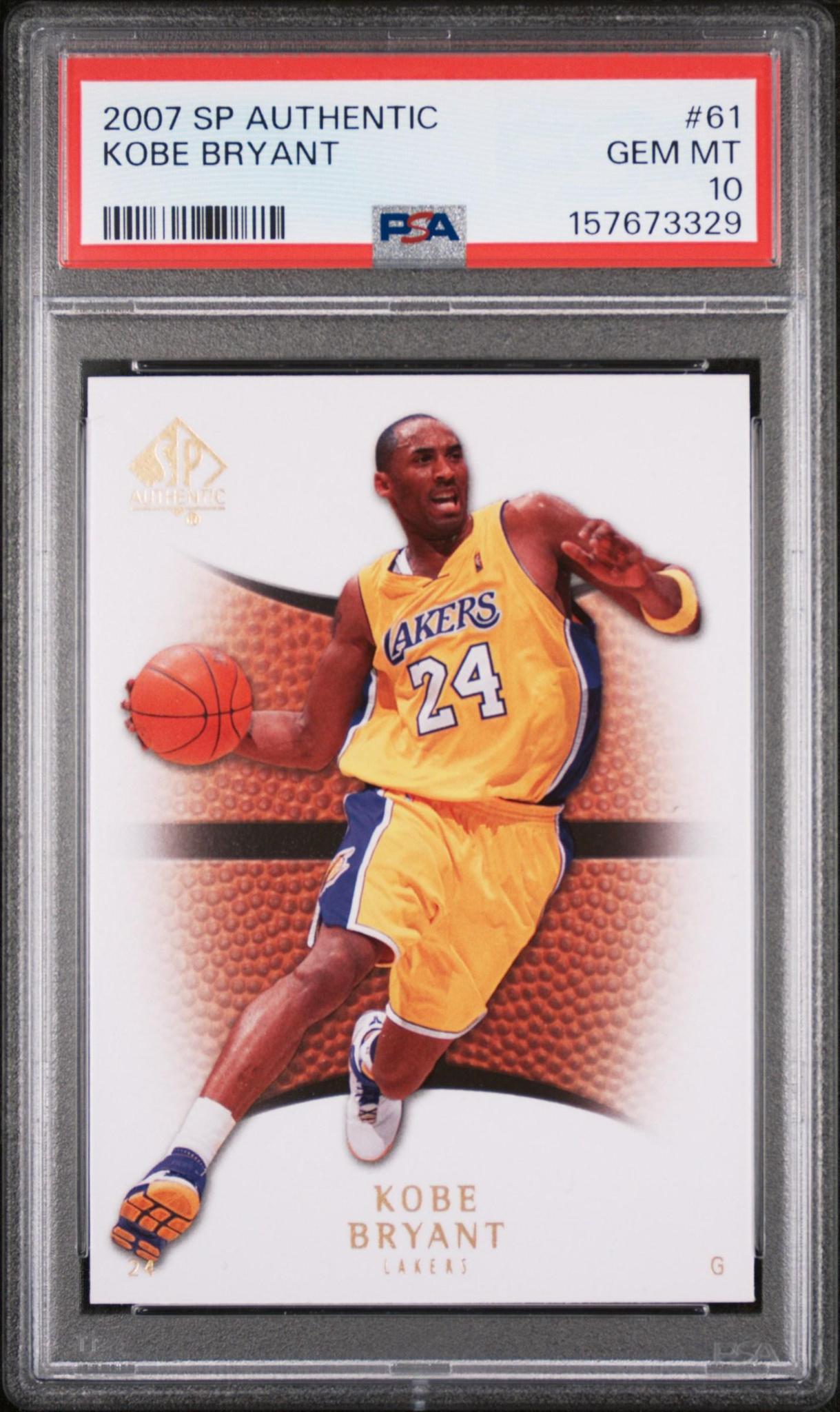 2007 SP AUTHENTIC 61 KOBE BRYANT PSA 10