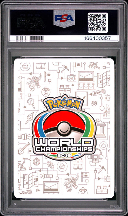 2019 POKEMON 2019 WORLD CHAMPIONSHIPS DECK PERFECTION #71 MEWTWO & MEW GX PSA 9