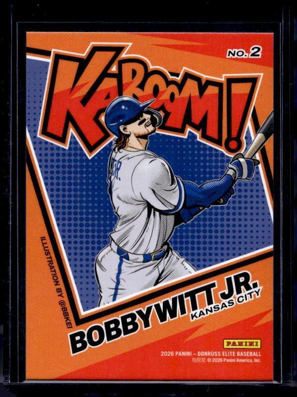 2026 Donruss Elite #2 Bobby Witt Jr. Kaboom