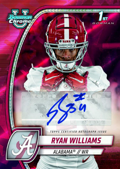 2024 Bowman Chrome University Football Sapphire Edition Box